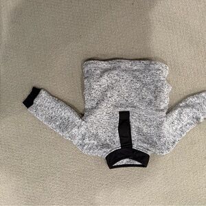 Janie and Jack Gray Sweater with Black Accents